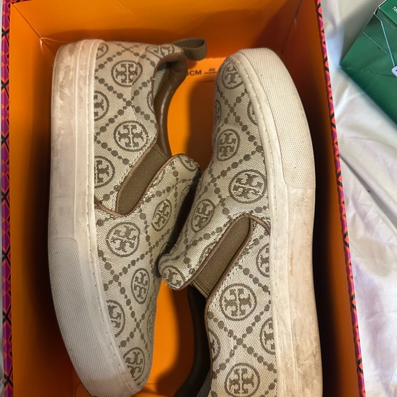 Tory Burch T Monogram Slip-On Sneaker - Brown - Picture 2 of 5